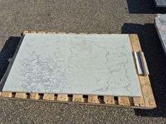 Slab of Granite (White in Color with Grey Veining Pattern)