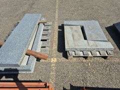 2 Pallets containing 5 Pieces of Granite (Grey/White Speckled type Pattern)