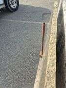 Slab of Granite Irregular Shape (Brown with Grey and Black Veining Pattern)