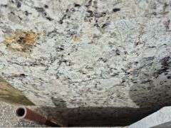 Slab of Granite Irregular Shape (Black/Grey/Beige/White Marbling Pattern)