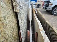 Slab of Granite (White/Beige/Grey Veining Pattern)