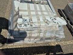 Pallet of Assorted Granite Slabs of Varying Shapes, Sizes and Colors