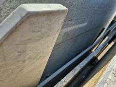 Slab of Granite Irregular Shape (White with Grey Veining)