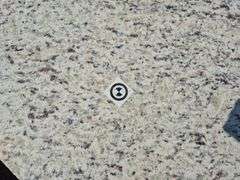 Slab of Granite (Whitish with Grey and Brownish Speckling)