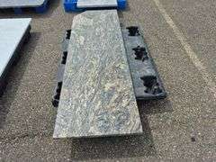 Slab of Granite (Grey/Black/Beige Veining Pattern)