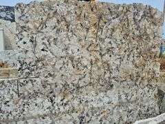 Slab of Granite Irregular Shape (Black/Grey/Beige/White Marbling Pattern)