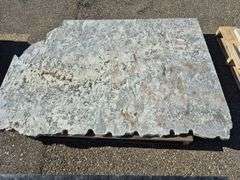 Slab of Granite Irregular Shape (White/Grey/Black/Beige Marbling Pattern)