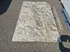 Slab of Granite (Whitish/Grey/Black/Beige and Pink Speckling)