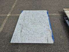 Slab of Granite (White with Beige/Grey/Black Speckling Pattern)