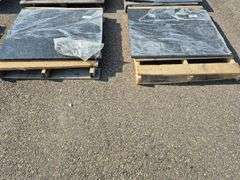 2 Slabs of Granite (Blackish in Color) (Both Approx. 39"L x 33"W)