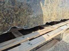 Slab of Granite Irregular Shape (Brown with Grey and Black Veining Pattern)