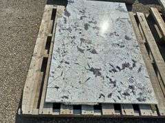 Slab of Granite (White/Black and Grey Speckled Pattern)