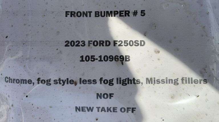 2023 Ford F250SD Front Bumper (New Take Off)