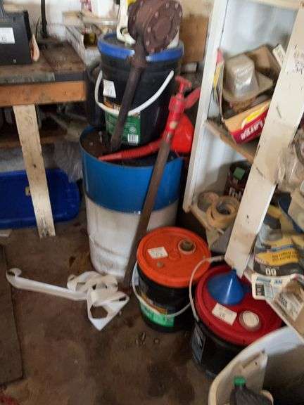Hydraulic Oil, Barrel, Hand Pump, etc.