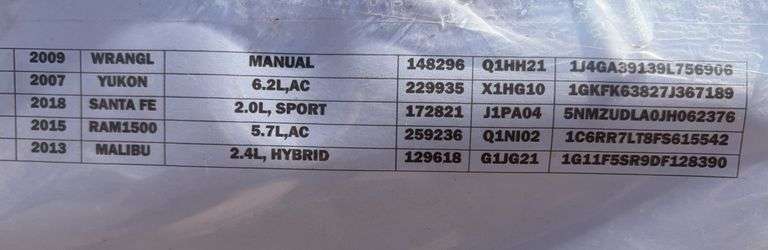 Pallet of Radiators (Multiple Year and Model)