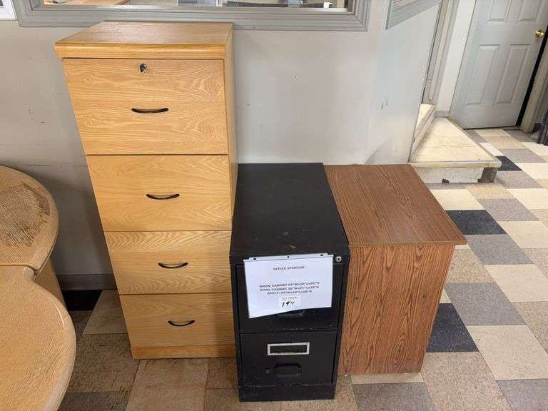 Office Storage (Wood Drawers, Steel Drawers, Shelf)