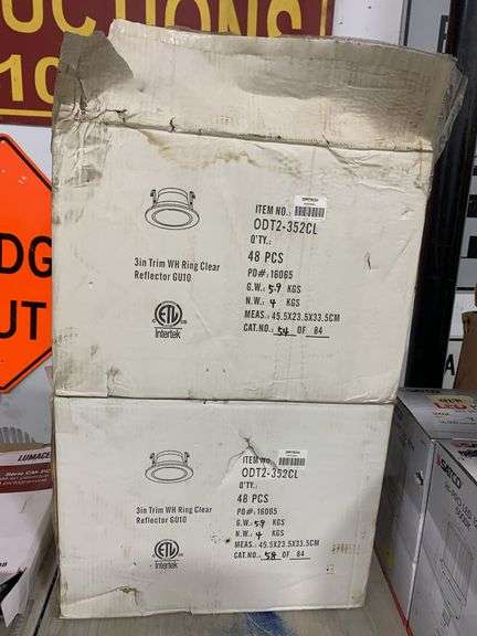 3" Recessed Lighting Trim (Approx 96 pcs. Unused)