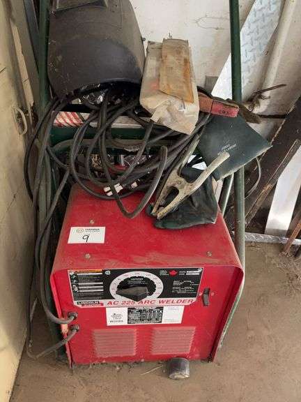 Lincoln AC 225 Arc Welder, Heavy Duty Extension Cords & Misc. Metal