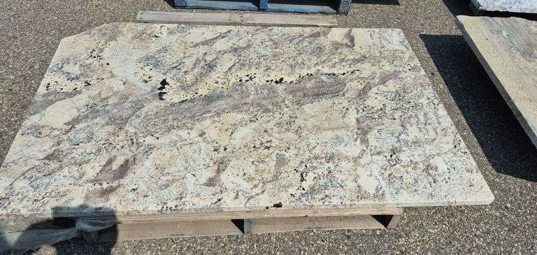 Slab of Granite (Whitish/Grey/Black/Beige and Pink Speckling)