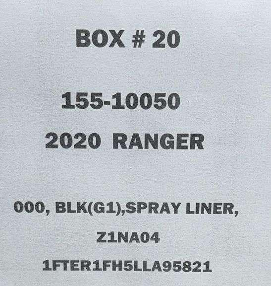 2020 Ranger Box (Black)