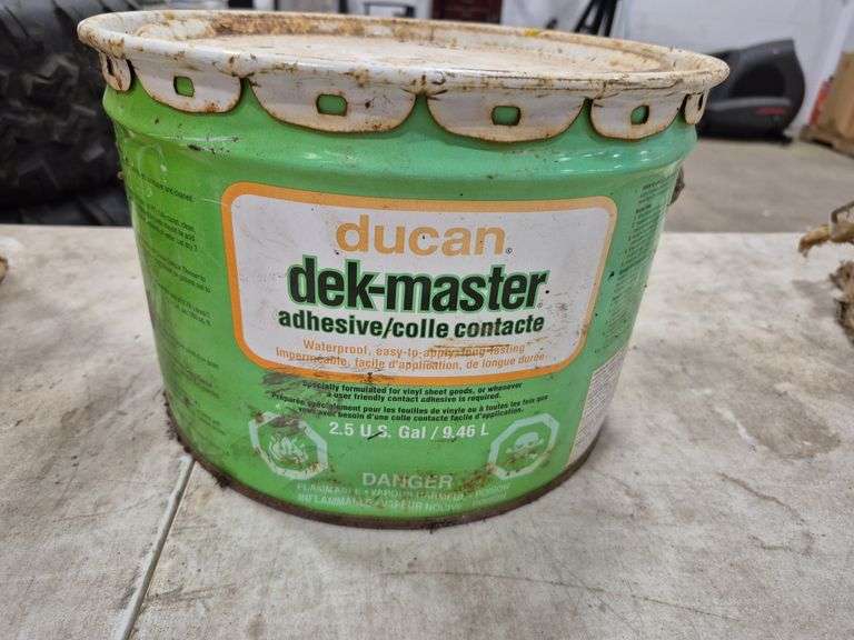 Partial Can of Ducan Dek-Master Adhesive & Partial Can of Duncan Rubber Sundeck Coating