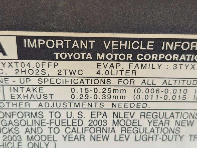 2003  TOYOTA  4-Runner