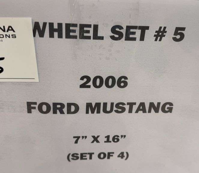2006 Ford Mustang Wheel Set 7"x16" (4x)
