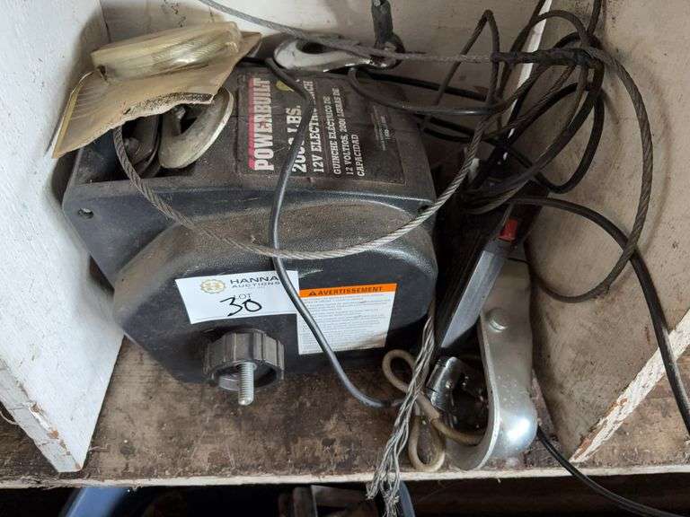 2000lbs Electric Winch & Miscellaneous