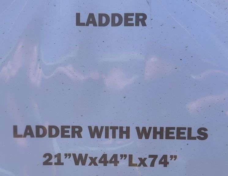 Ladder with Wheels (21"Lx44"Wx74"H)