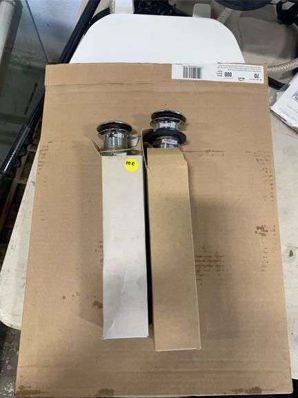 Unused Glacier Bay Sprayer, White Plastic Toilet Seat & Bathroom Sink Drains