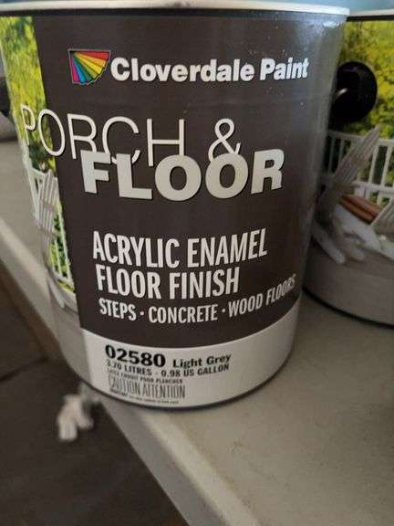 (5) Cloverdale Paint Acrylic Enamel Floor Finish 3.70L (Unopened)