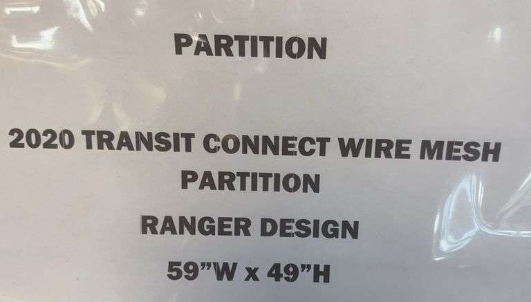 2020 Transit Connect Wire Mesh Partition