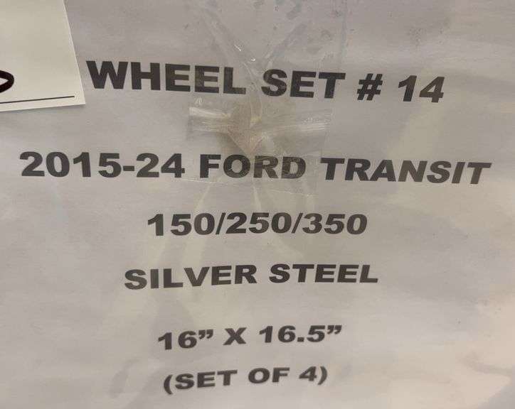 2015-2024 Ford Transit Wheel Set 16"x16.5" (4x)