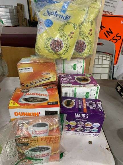 Coffee Pods, Apple Cider Drink, Splenda Sweetener