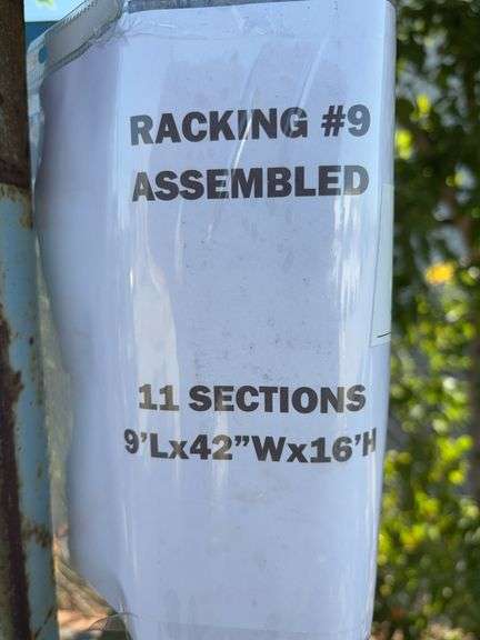 Metal Racking (12 Sections)