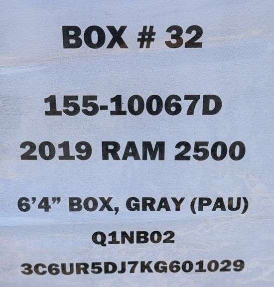 2016 RAM 2500 Box (Grey)