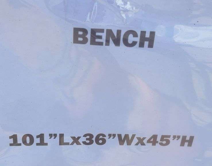 Bench (101"Lx36"Wx45"H)