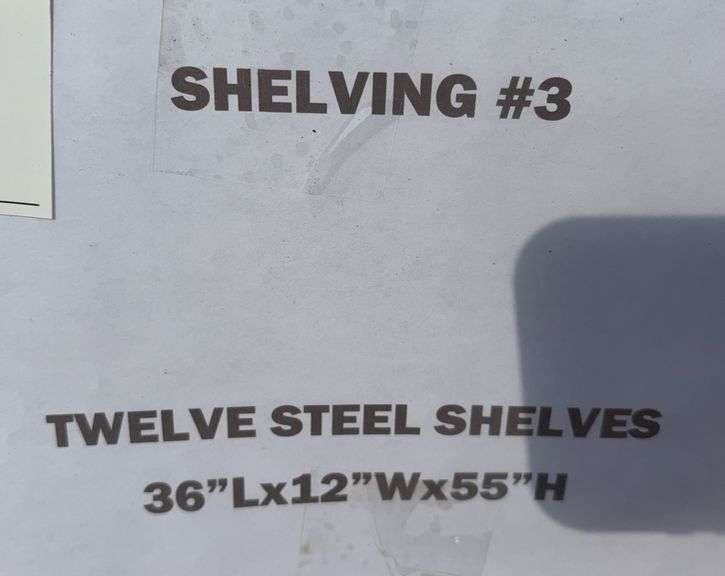 12 Steel Shelves