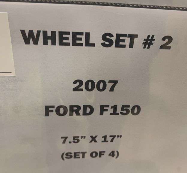 2007 Ford F150 Wheel Set 7.5"x17" (4x)