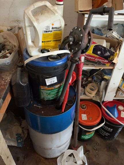 Hydraulic Oil, Barrel, Hand Pump, etc.