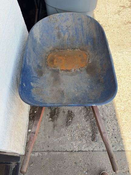 Blue Wheel Barrow
