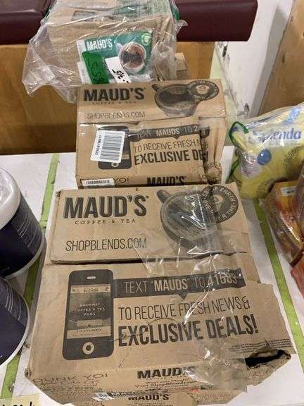 7 Boxes of Mauds Dark Roast & Decaf Coffee Pods