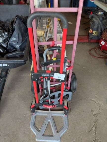 Folding Hand Truck/ Dolly Cart and Metal Stand/Barrier