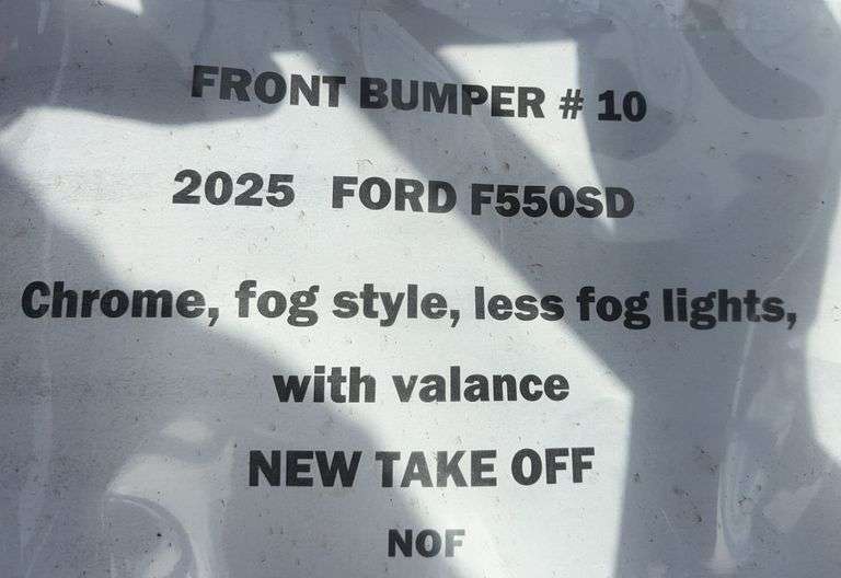 Ford F550SD Front Bumper (New Take Off)