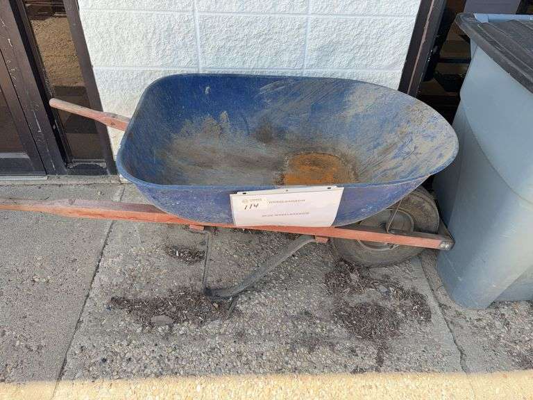Blue Wheel Barrow