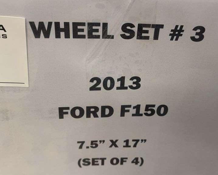 2013 Ford F150 Wheel Set 7.5"x17" (4x)