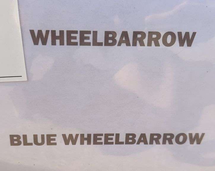 Blue Wheel Barrow