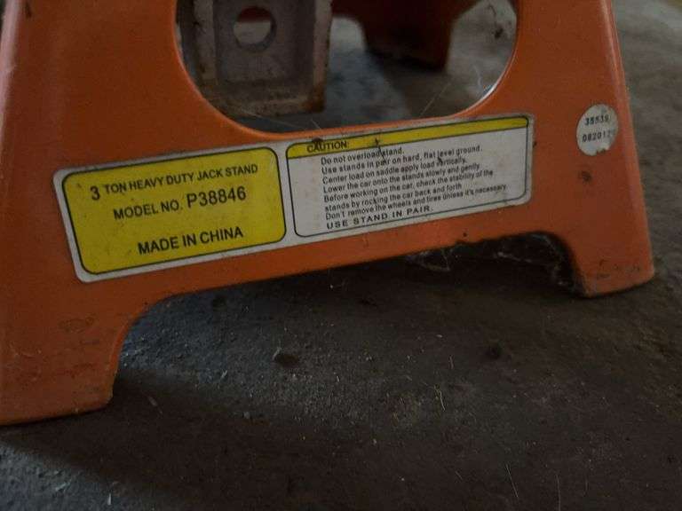 (2) 3Ton Heavy Duty Jack Stands