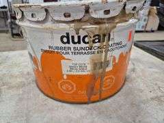 Partial Can of Ducan Dek-Master Adhesive & Partial Can of Duncan Rubber Sundeck Coating