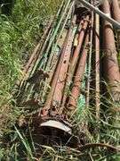 Vintage Wagon Wheel and Various Metal